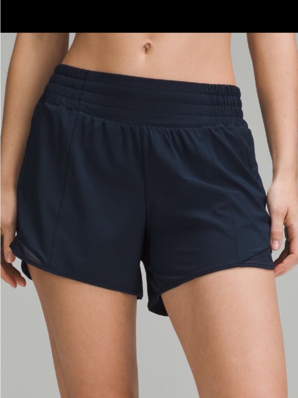 Lululemon Hotty Hot High Rise Lined Short 4” true navy size 10